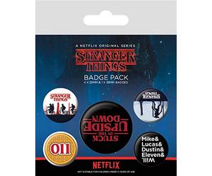 AMBROSIANA BP80655 608911 - Stranger Things - Pin's/Badge - Upside Down (PlayStation 4)