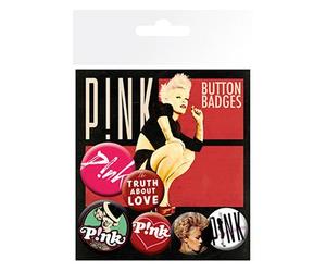 AMBROSIANA Spille Pink Badgepack (6 Pz)