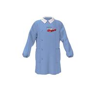 Ambrosino Grembiule Bambino Tinta Unita Cielo Con Ricamo Motocross E Auto Scuola Elementare Simpatico Omaggio Incluso Egidio (Fantasia auto, 65)