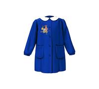 Ambrosino Grembiule Blu Con Ricamo Colletto Bianco Removibile Per Scuola Elementare Bambina Ottime rifiniture Simpatico Omaggio Incluso Egidio