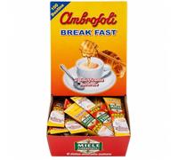 Ambrosoli Break Fast Miele in Bustine Monodose 100 x 16g (1,6 kg) - Dolcificante Naturale per Caffè, Tè e Colazione - Formato Espositore
