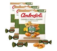 Ambrosoli Busta caramelle Mielness & Zenzero gr.90 (Confezione da 3)