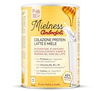 Ambrosoli Colazione Protein Latte e Miele, 260g, mix Proteico per Colazione e Shake