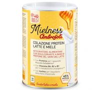 Ambrosoli Colazione Protein Mix Proteico per Shake Latte e Miele 260 g | Una colazione proteica pratica, con il gusto intenso del latte e del miele e la firma Ambrosoli.