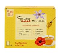 Ambrosoli Mielness Miel-Dream - Integratore con Melatonina, Melissa, Passiflora e Valeriana con Miele, 14 Bustine Solubili Gusto Miele e Limone