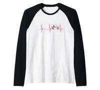 ambulanza ambulanza battito cardiaco ECG impulso ambulanza ambul Maglia con Maniche Raglan