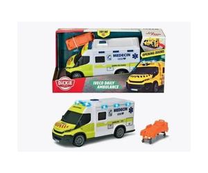Ambulanza Dickie Toys Iveco Daily SAMU 1:18 Effetti Sonori e Luci