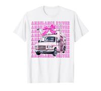 Ambulanza Driver Paramedico EMT Emergenza Ragazza Mamma Coquette Maglietta