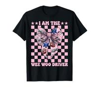 Ambulanza Driver Paramedico EMT Ragazza I Am The Wee Woo Driver Maglietta