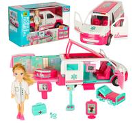 Ambulanza mobile con bambola e accessori