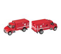 Ambulanza Walthers SceneMaster International Red 4300 EMS