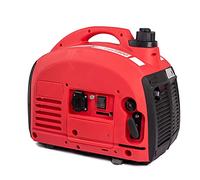 AMC Generatore di corrente Inverter Silenziato, 750W Motore 2 tempi comodo e leggero, 1 presa 230V, interruttore sovraccarico,da campeggio,giardino,mercati,fiere