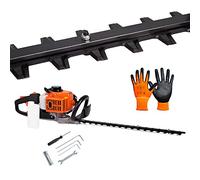 AMC Tagliasiepi a scoppio con motore a 2 tempi da 23 cc dotato di lame a doppio taglio da 60 cm, manico rotante articolato ed ergonomico, spaziatura denti da 20 mm, leggero potente e maneggevole
