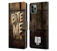 AMC THE WALKING DEAD TIPOGRAFIA CUSTODIA COVER A PORTAFOGLIO PER APPLE iPHONE