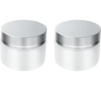 Amcbkyea Set di 2 contenitori per crema, vasetti di crema da 50ml da riempire, piccoli vasetti di vetro con coperchio, vasetti per crema e vasetti per unguento da riempire, vasetti di vetro per la