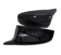 AMCBYSGC Calotte per specchietti Compatibile con BMW X5 E70 X6 E71 | Side Wing Rearview Modified Styling Bright Pattern Caps Compatibile con BMW X5 E70 X6 E71 2008-2013(Carbon Fiber Look)
