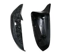 AMCBYSGC Calotte per specchietti Compatibile con BMW X5 E70 X6 E71 | Side Wing Rearview Modified Styling Bright Pattern Caps Compatibile con BMW X5 E70 X6 E71 2008-2013(Forged Carbon Look)