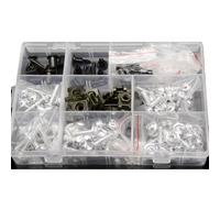 AMCBYSGC Viti Moto Inox per F650GS 2008 2009 2010 2011 2012 Carenatura Motocicletta Kit Bulloni Vite Spire Fissaggio Rapido Clip Dado Montaggio(Silver)