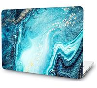 AMCJJ Custodia Rigida Compatibile con MacBook Air 13 Pollici 2022 2021 2020 2019 2018 Release M1 A2337 A2179 A1932,Plastica Case Cover, Marmo Blu