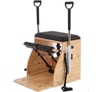 AMCOIN Sedia per Pilates Riformatore per Pilates Domestico Attrezzatura per Sedie Professionali per Pilates di Stabilità Attrezzatura per Pilates con Maniglie per Casa E Studio (A-1)