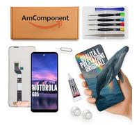 AmComponent - display di ricambio per MOTOROLA MOTO G05 XT2523 schermo vetro touch screen LCD | Componente di ricambio con luminosità intensa e risposta al tocco reattiva