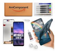 AmComponent - display di ricambio per MOTOROLA MOTO G200 5G XT2175-1 schermo LCD + vetro touch screen | Componente di ricambio con luminosità intensa e risposta al tocco reattiva
