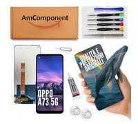 AmComponent - display di ricambio per OPPO A73 5G CPH2161 schermo LCD + vetro touch screen | Componente di ricambio con luminosità intensa e risposta al tocco reattiva