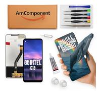 AmComponent - display di ricambio per OUKITEL C18 / C18 PRO vetro LCD + touch screen schermo | Componente di ricambio con luminosità intensa e risposta al tocco reattiva