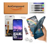 AmComponent - display di ricambio per REALME 12X 5G RMX3998 schermo vetro LCD touch screen | Componente di ricambio con luminosità intensa e risposta al tocco reattiva