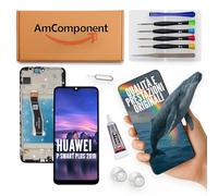 AmComponent - display LCD frame touch screen di ricambio per HUAWEI P SMART PLUS 2019 POT-LX1T schermo vetro | Componente di ricambio con luminosità intensa e risposta al tocco reattiva