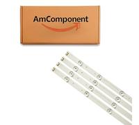AmComponent - KIT 2 BARRE STRIP 58 LED per TV 49" di ricambio per SAMSUNG V6ER-490SMB-LED58-R2 L533MM