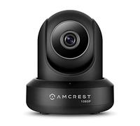 Amcrest ProHD IP2M-841B Telecamera di sorveglianza IP Wi-Fi con funzione pan/tilt, audio bidirezionale, facile installazione, registrazione su cloud opzionale, Full HD 1080P (1920TVL), angolo di vista a 90° e visione notturna (nera)