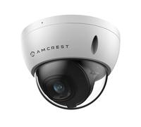 Amcrest Telecamera IP POE di sicurezza per esterni UltraHD 4K (8MP), 3840x2160, visione notturna da 29,9 m, obiettivo 2,8 mm, IP67 resistente alle intemperie, cupola resistente agli atti vandalici