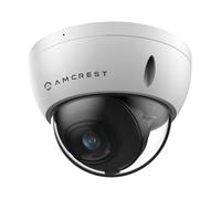 Amcrest Telecamera POE da 5 MP, Telecamera IP POE di sicurezza per esterni a cupola antivandalo, 5 Megapixel, Visione notturna da 29,9 m, obiettivo 2,8 mm, IP67, resistenza IK10, MicroSD 256 GB