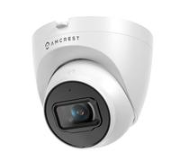 Amcrest Telecamera POE a torretta da 5 MP, telecamera IP per esterni UltraHD POE con microfono/audio, telecamere di sorveglianza di sicurezza da 5 megapixel, visione notturna da 95 piedi, FOV 103°