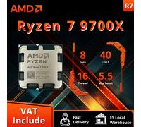AMD Nuovo processore Ryzen 7 9700X 5,5 GHz 8 core 16 thread 40 MB di cache di gioco 4NM TDP 65 W