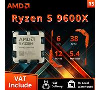 AMD Ryzen 5 9600X R5 9600X 5,4 GHz 6-Core 12-Thread 4NM 38M Processore desktop Socket AM5 CPU Processo di gioco ma senza ventola