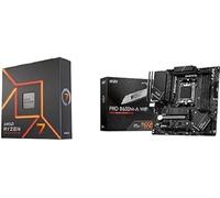 AMD Ryzen 7-7700X Processore + MSI PRO B650M-A WiFi Motherboard Micro-ATX