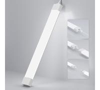 Amdelne Plafoniera da Officina 120cm 36W, 4000lm Collegabili Tubo Neon LED, Bianco Freddo(6000K) IP65 Impermeabile Plafoniere LED a Soffitto, per Garage Ufficio Cantina Cucina Supermercato
