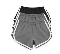 AMDOLE Confezione da 3 pantaloncini da corsa da donna in cotone estivi pantaloni caldi da donna allenamento palestra sport yoga pantaloni da jogging pantaloncini da spiaggia costumi da bagno elastico