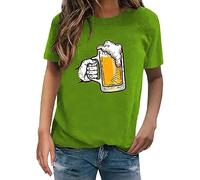 AMDOLE Costume da carnevale da donna, alla moda, con scollo rotondo, a maniche corte, con scollo rotondo, sexy, verde, S