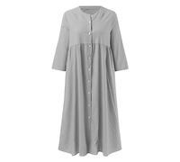 AMDOLE Day Prime Offerte Oggi 2024 Abiti da Donna Regalo per Anziani Signora Abito Tunica Bianco Abito da Strega Nero Abito da Sera Abiti Estivi Adolescenti Liquidazione Prime Offerte, Grigio, L