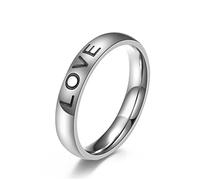 AMDXD Anelli da sposa da uomo in acciaio inox, per coppia, fedi nuziali, incisione Hope Faith per uomini, Faith, Acciaio inossidabile, Senza zirconi