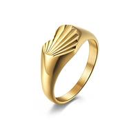 AMDXD Anelli di fidanzamento da uomo, in acciaio inox, per coppie, con cuore d'amore, per uomini, argento, Acciaio inossidabile, Senza zirconi