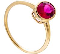 AMDXD Anello da sposa Au375 in oro giallo classico con tormalina, taglio ovale, oro 9 K, misura 47-65, Oro giallo 9 carati (375), Tormalina Perla