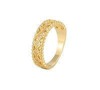 AMDXD Anello da sposa in oro 9 K/14 K/18 K, stile vintage, classico con moissanite taglio rotondo, bianco, anello Au375/585/750 oro giallo, misura 47-65, Oro giallo 18 carati (750), Moissanite