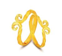 AMDXD Anello da sposa in oro giallo 18 carati 750, classico, anello dell'amicizia, gioielli in vero oro 18 carati, misura 49-70, Oro giallo 18 carati (750), Senza zirconi