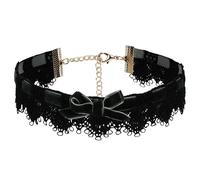 AMDXD Collana girocollo classica tatuaggio collare in velluto per donna, Acciaio inossidabile, Senza zirconi