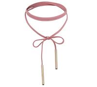 AMDXD Gothic Choker - Collare da donna, collana punk, con spicchi rock, cosplayer, oro rosa, 136 cm, Acciaio inossidabile, Senza zirconi