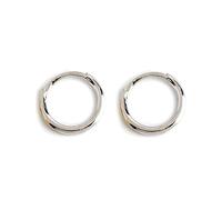 AMDXD Orecchini pendenti in argento 925, 6 - 10 mm, rotondi, orecchini a cerchio, regalo per mamma, argento/oro, Argento sterling, Senza zirconi